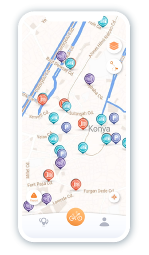 Bicycle mode screen