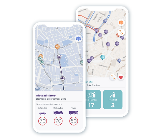 DUMA traveler information screens